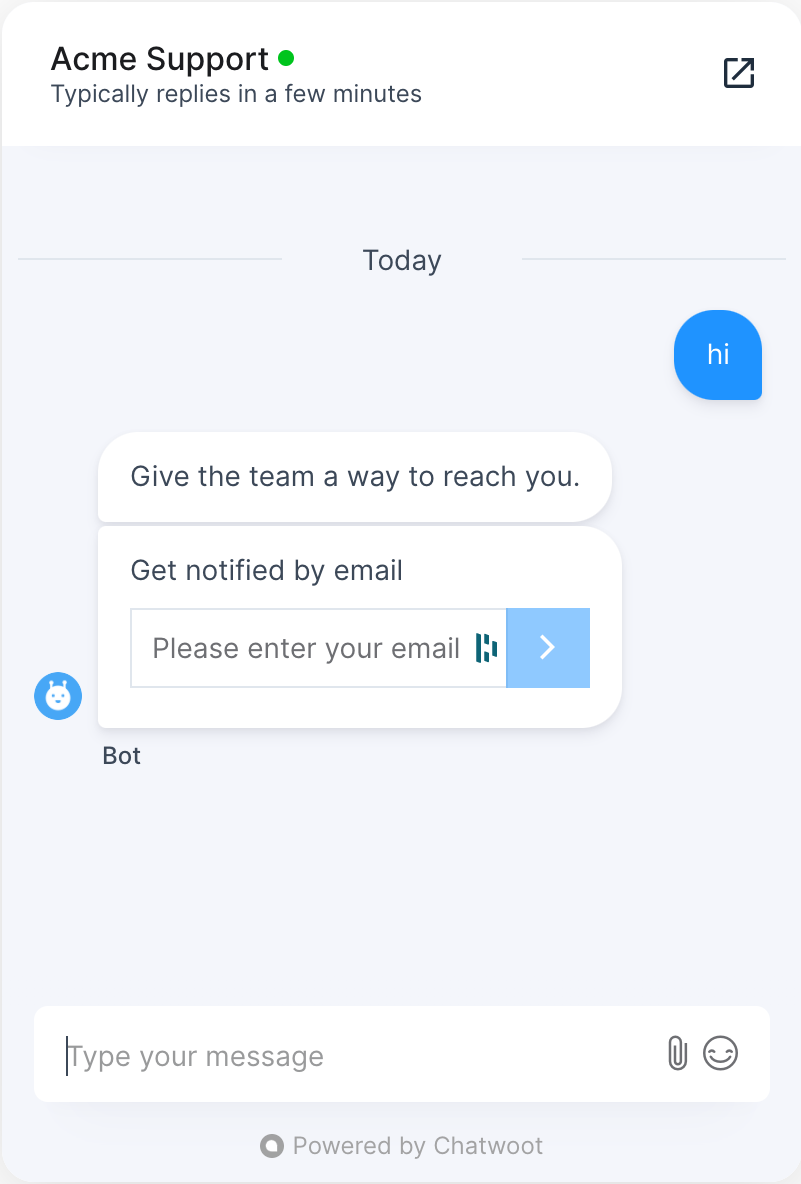 chatwoot-email-collect