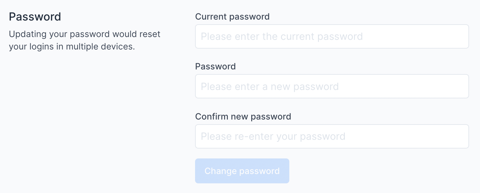 Password Form